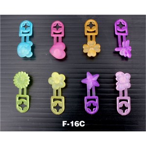 96 Pieces Hair Snaps (=8 dozens) Frosty Color Hair Snaps - F -16C